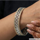 Filigree Cutwork Bracelet with Interlocking Pattern and Studded Border Edges