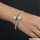 Twisted Rope Style Bracelet with PavÃ© Disc Ends and Textured Detailing
