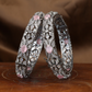 Royal Festive Crytalstal Bangles with Detailed Ornamental Motif Layout
