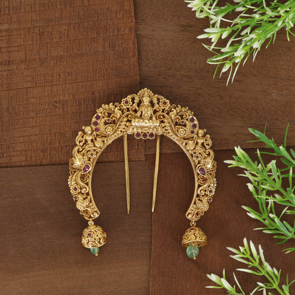 Trishakti Lakshmi Headset Arch with Attendant Panels and Gem Studded Curve