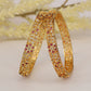 Traditional antique bangles with elegant stonework patterns