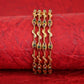 Vintage-inspired antique bangles with ornate curved detailing