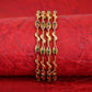 Vintage-inspired antique bangles with ornate curved detailing