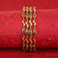 Vintage-inspired antique bangles with ornate curved detailing