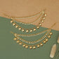 Traditional Antique Mati with Shell Drop Work