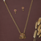 Kalpavalli Lakshmi Temple Pendant Chain with Twin Beaded Strands