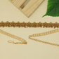 Decorative Linked Waist Belt Showcasing Lakshmi Units with Dense Drop Attachments
