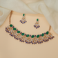 Rose gold necklace with a refined sequence of oval settings
