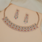 Rose Gold Choker with an intricate framework and decorative hanging details