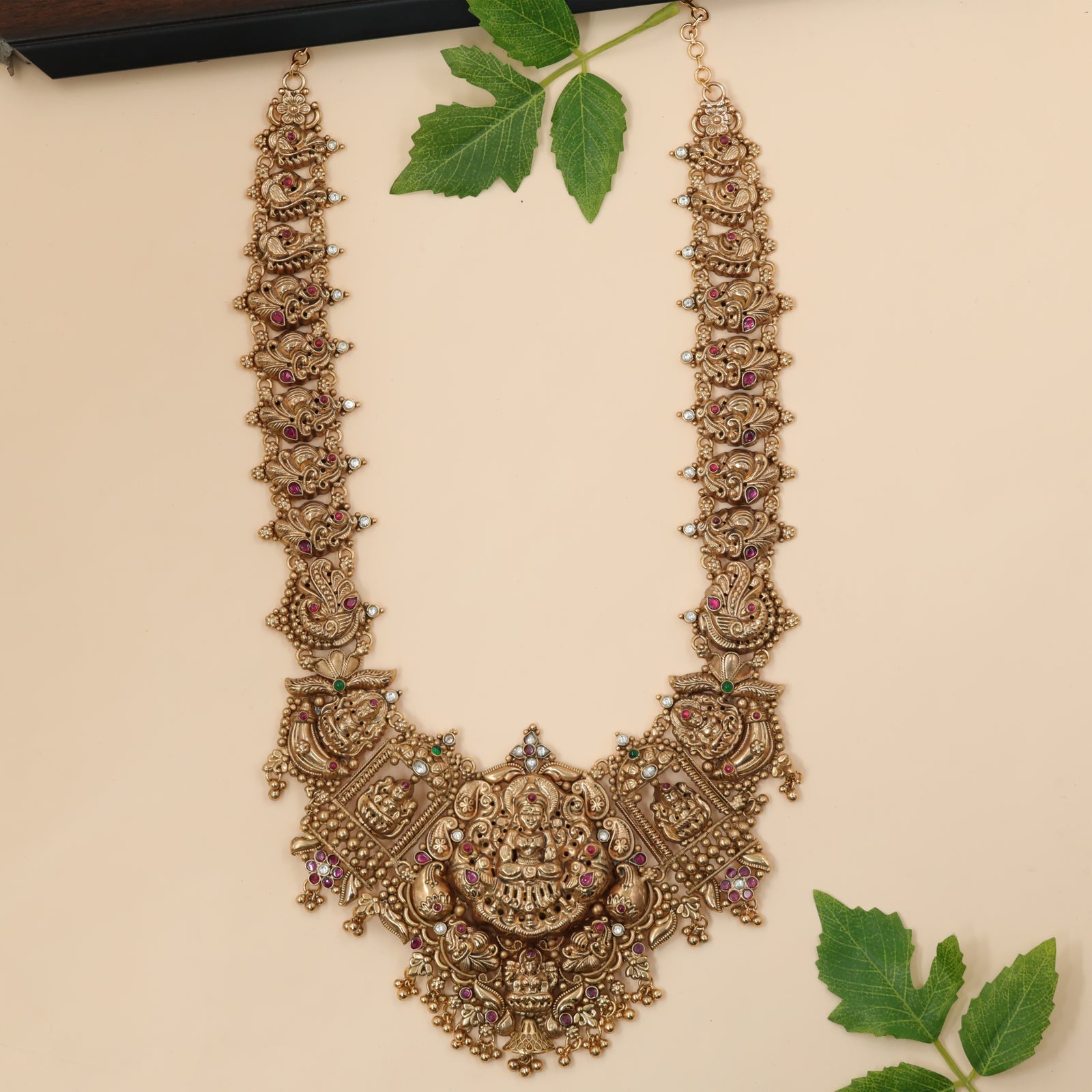 Lakshmi Emblem Statement Necklace