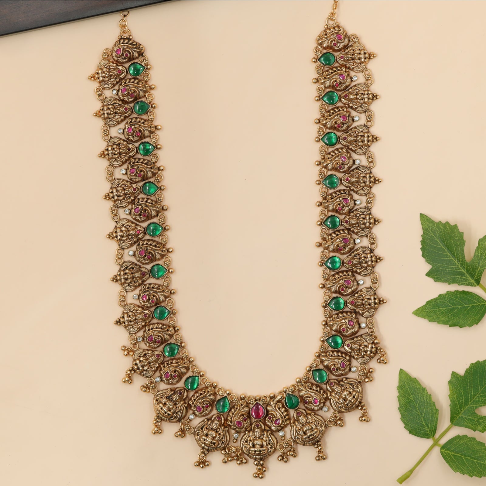 Heritage Peacock Motif Long Haara