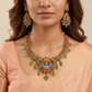 Antique Lakshmi Sabha Necklace Set