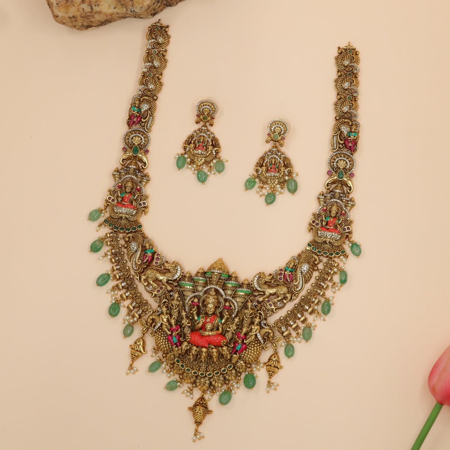 Lakshya Devi Grand Temple Long Hara Enamel