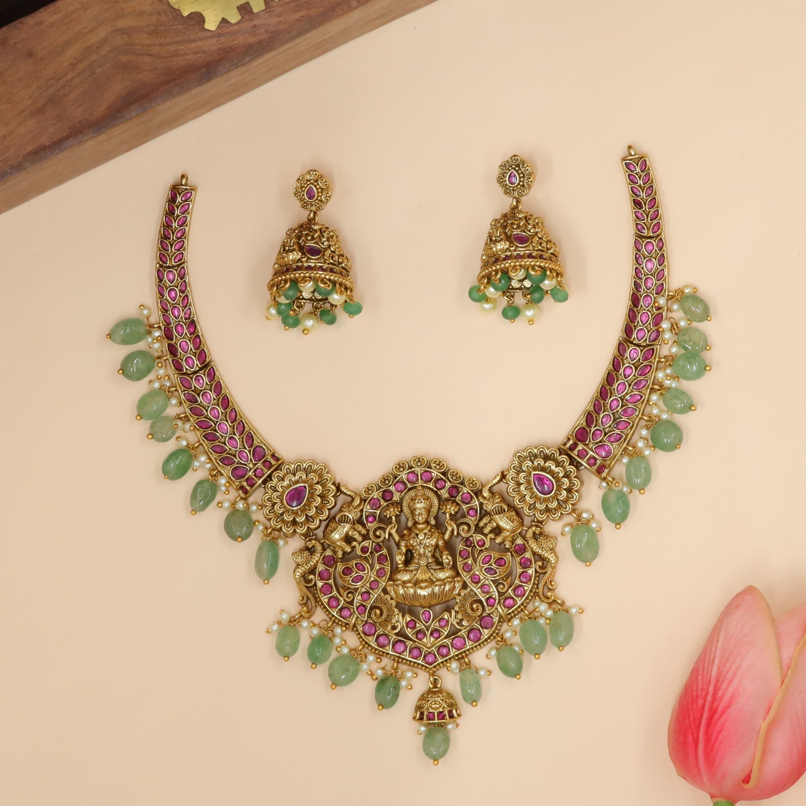 Antique Lakshmi Necklace Set