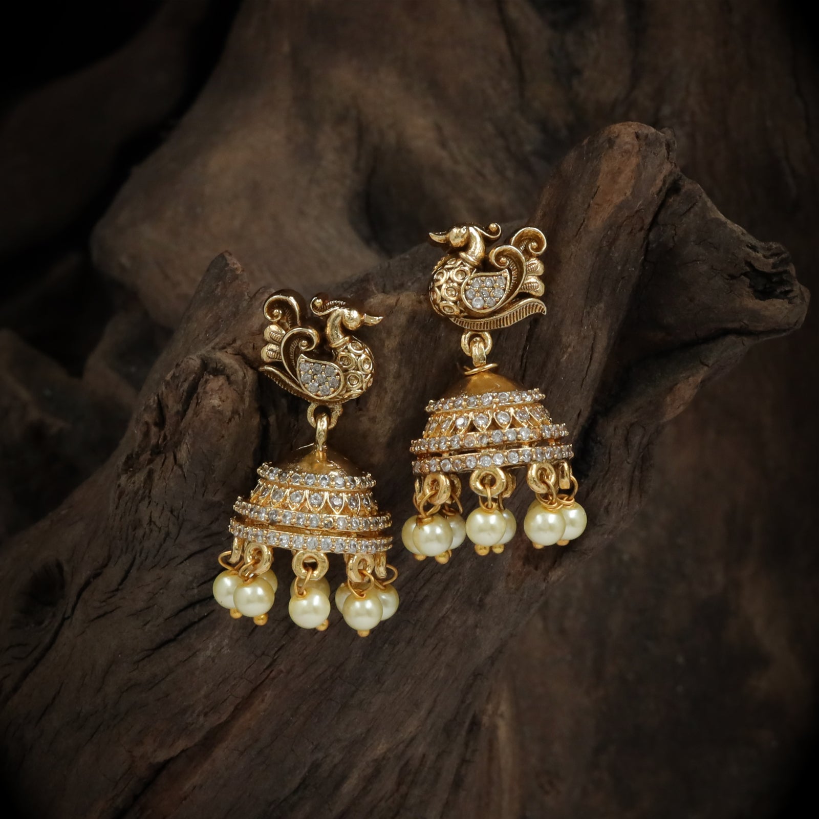 Kavya Pearl Jhumkas