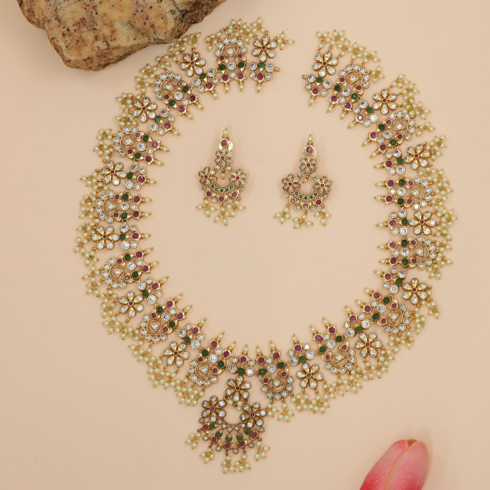 Antique Tarini Bloom Kundan Long Haara