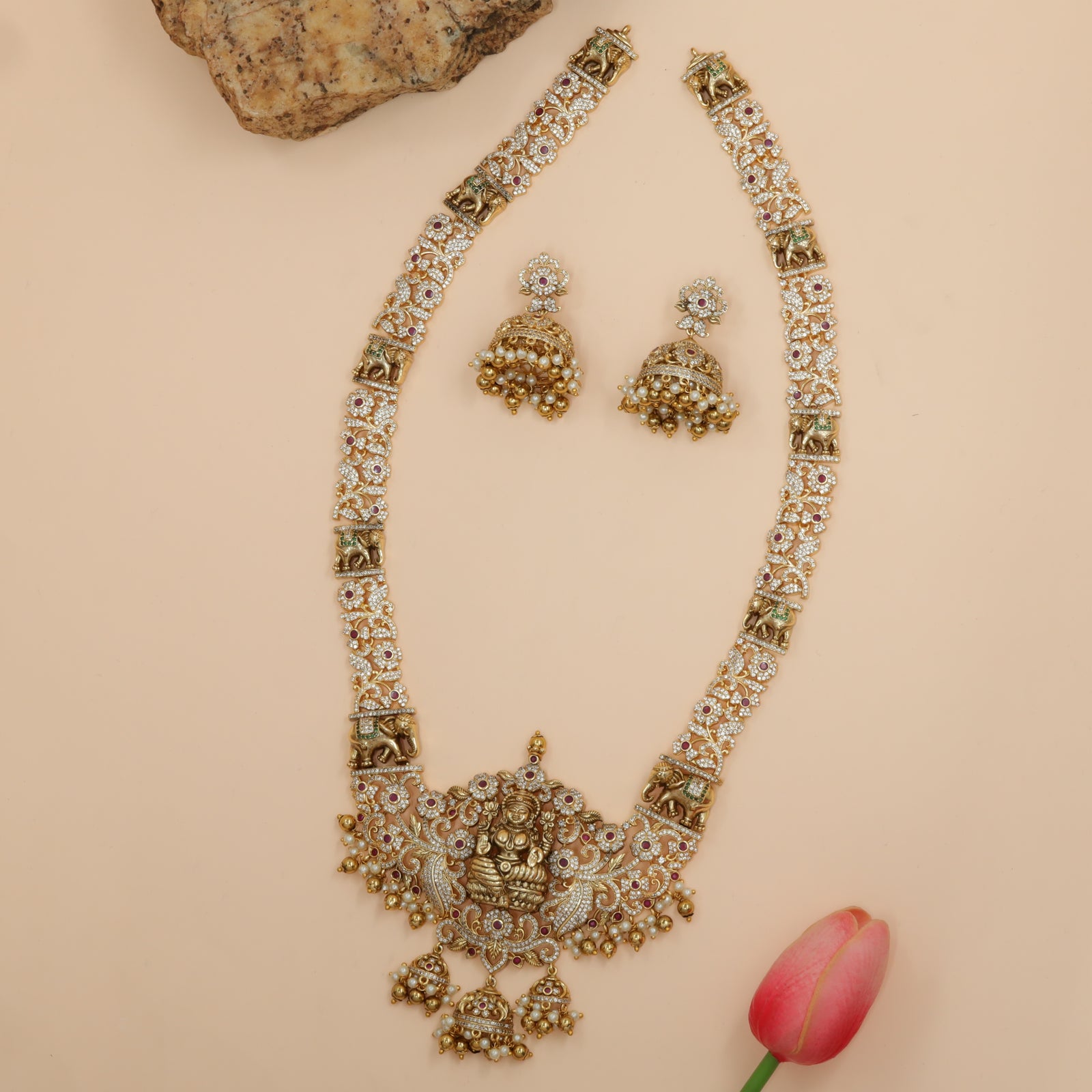 Antique Chandrika Kundan Long Haara