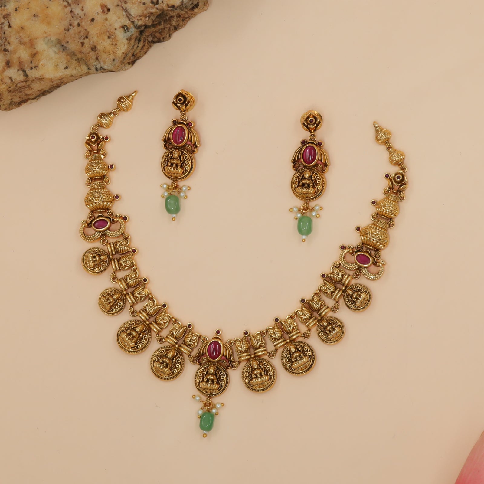 Antique Lakshmi Coin Heritage Necklace Set