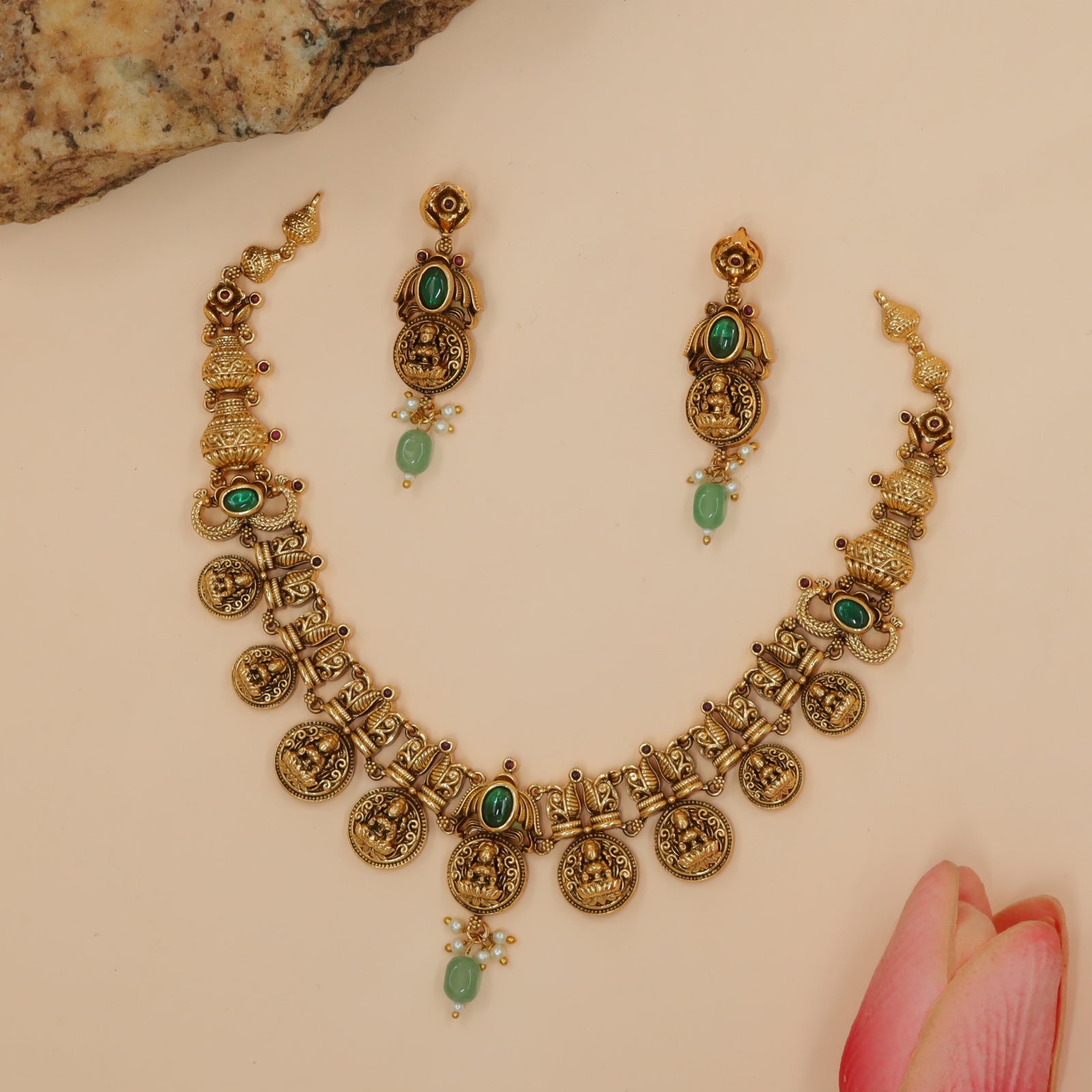 Antique Lakshmi Coin Heritage Necklace Set