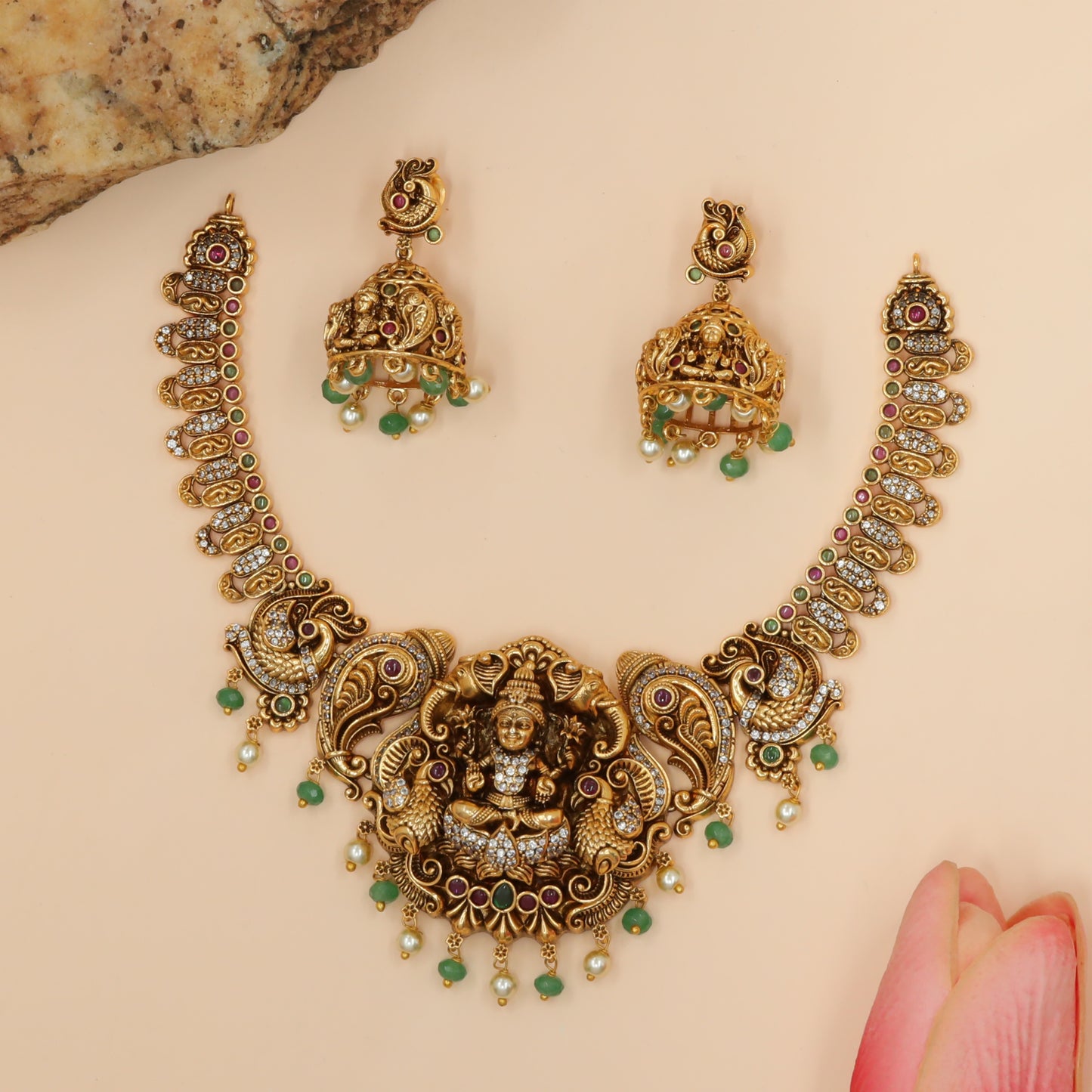 Antique Lakshmi Medallion Necklace
