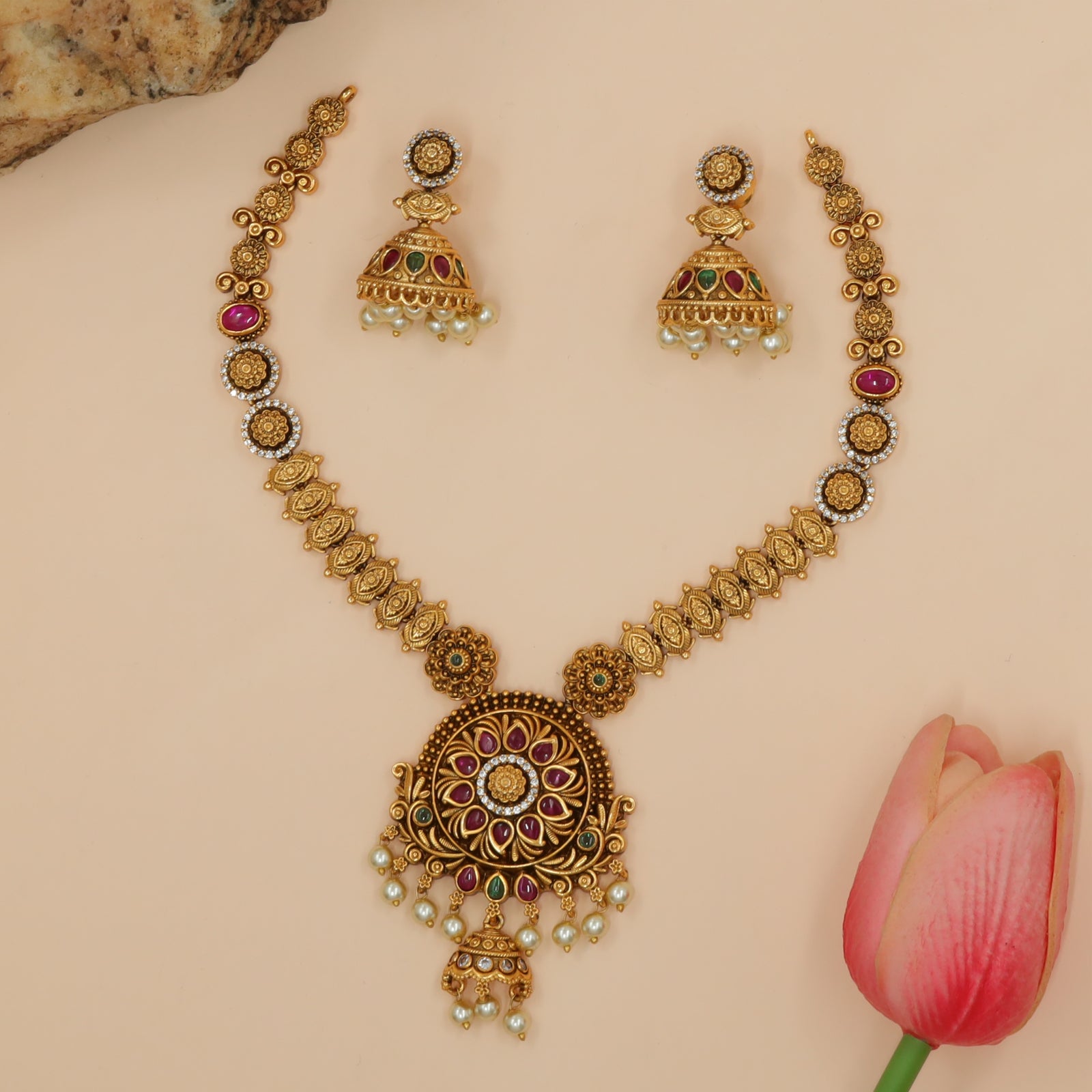 Rajkumari Heritage Necklace Set