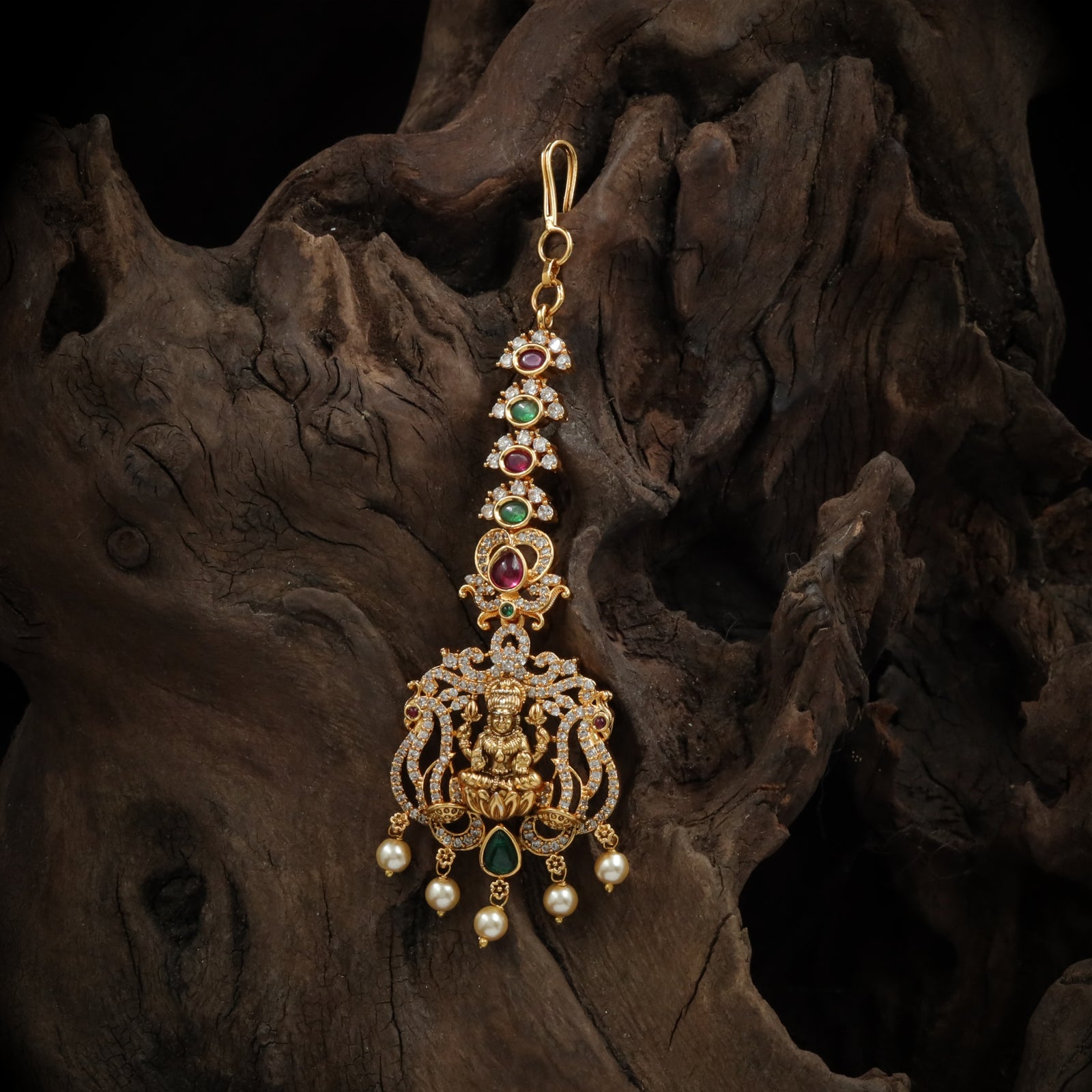 Antique Goddess Lakshmi Maang Tikka
