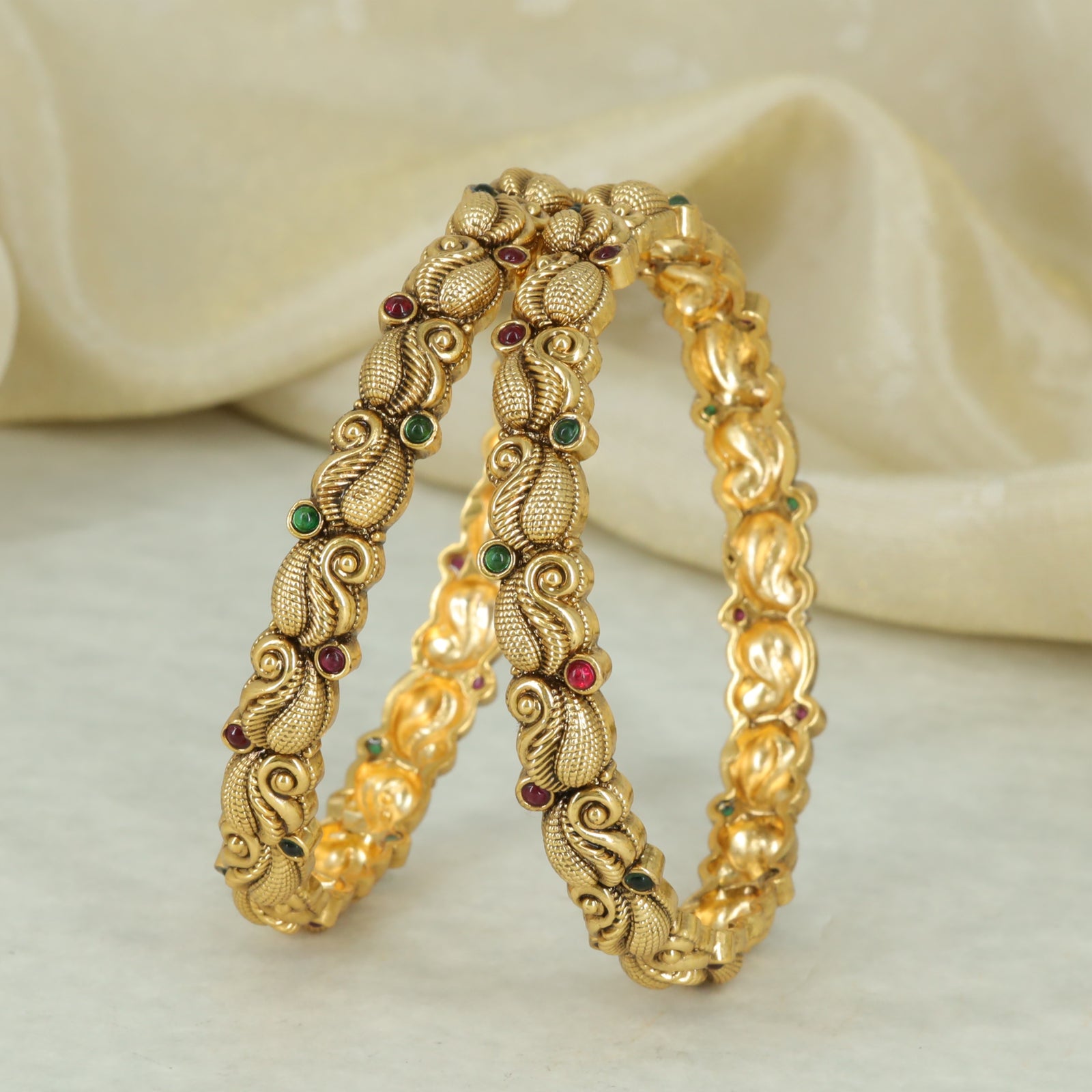Antique Twisted Paisley Bangle Set