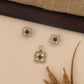 Framed Square Motif Pendant Set
