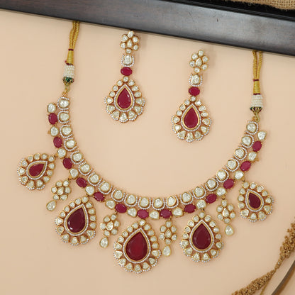Teardrop Garland Collar Necklace Set