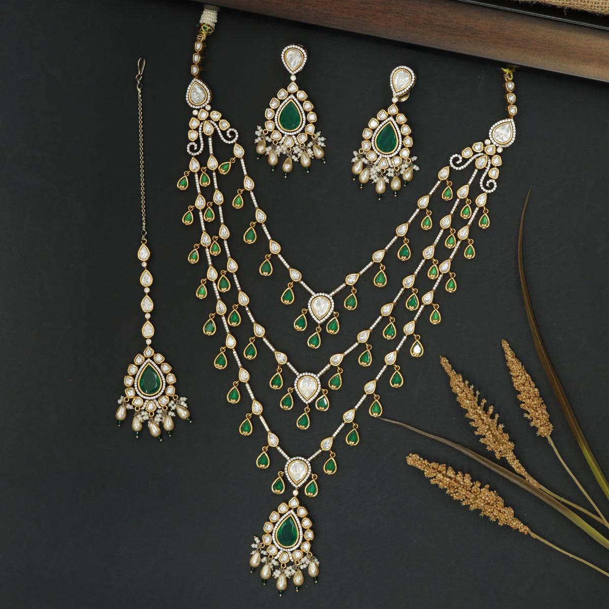 Multi-Tier Triple Layer Flowing Drop Necklace