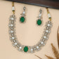 Structured Necklace with Repeating Eye-Shaped Motif Construction