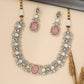 Structured Necklace with Repeating Eye-Shaped Motif Construction