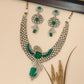 Sculpted Peacock Necklace with Outspread Feather Body and Tail Drop