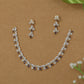 Flowing Necklace with Interlinked Vine Motifs and Drop Edge