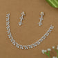 Flowing Necklace with Interlinked Vine Motifs and Drop Edge