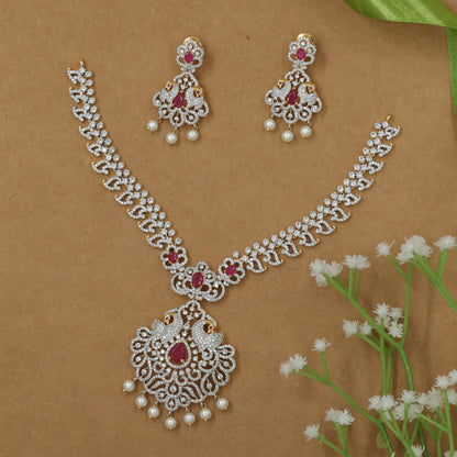 Sculpted Necklace with Interlinked Scroll Chain and Grand Medallion