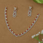 Elegant Necklace with Curved Leaf Alignment