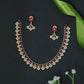 Sculpted Lattice Design Necklace with Rhythmic Drop Elements