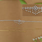 Luxury Petal-Form Waist Belt with Graduated Drop Center