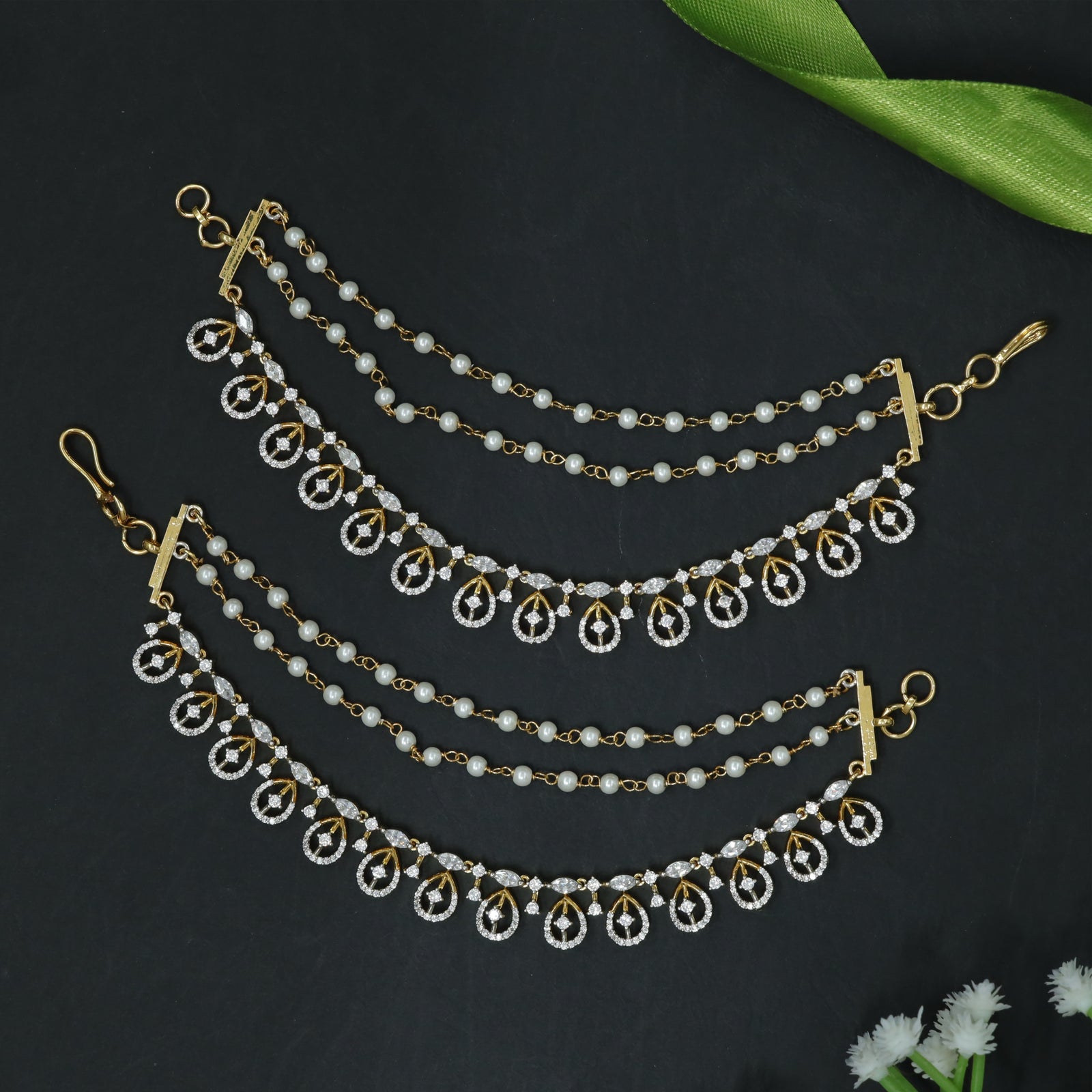 Mati with Sculpted Crystal Ring Detailing
