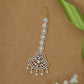 Pearled Spine Tikka with Sculpted Crystal Pendant