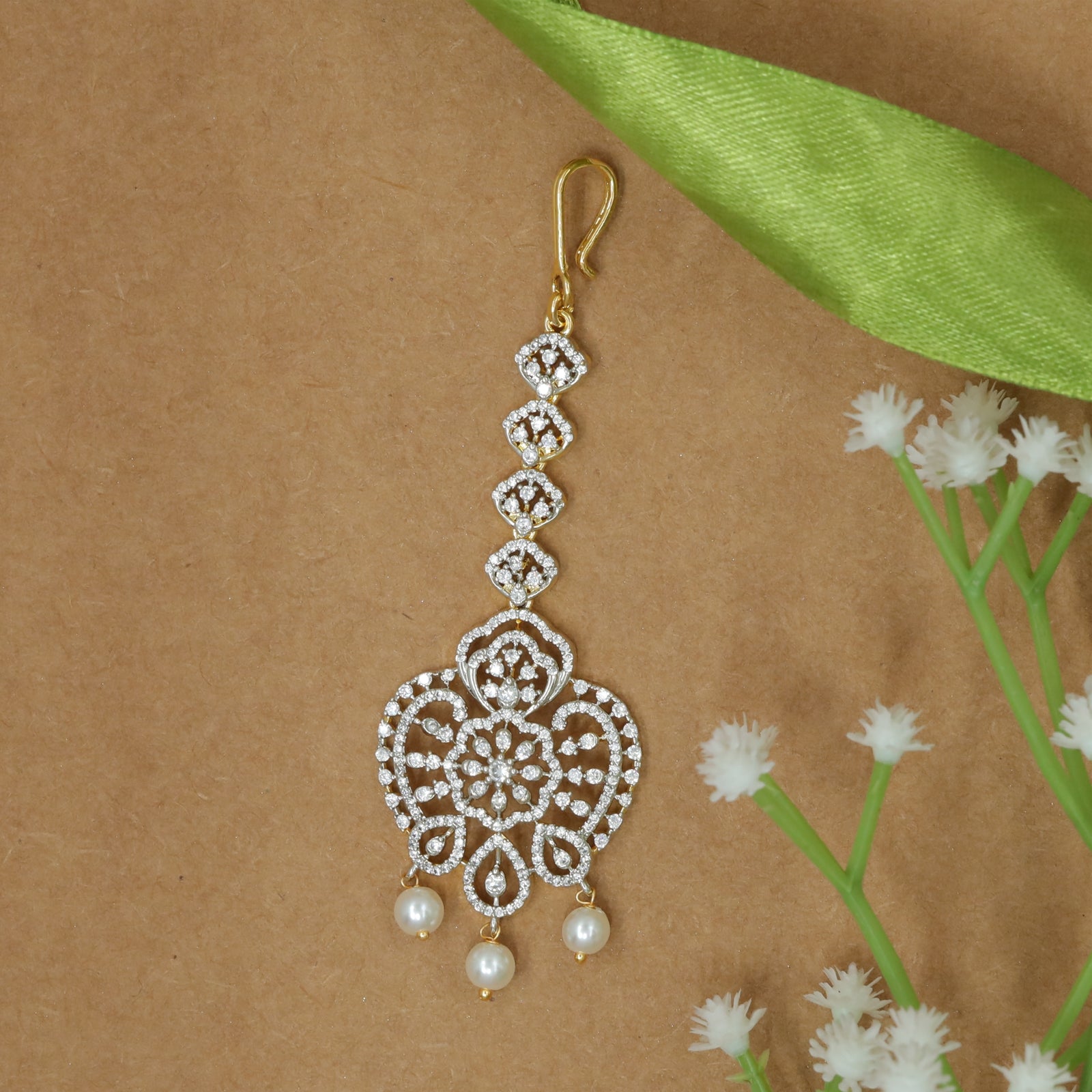 Vertical Quad Link Tikka with Curved Floral End