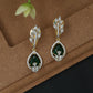 Sculpted Top Hangings with Pear Outline Drop