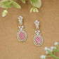 Elegant Oval Drop Hangings with Floral Link Detail