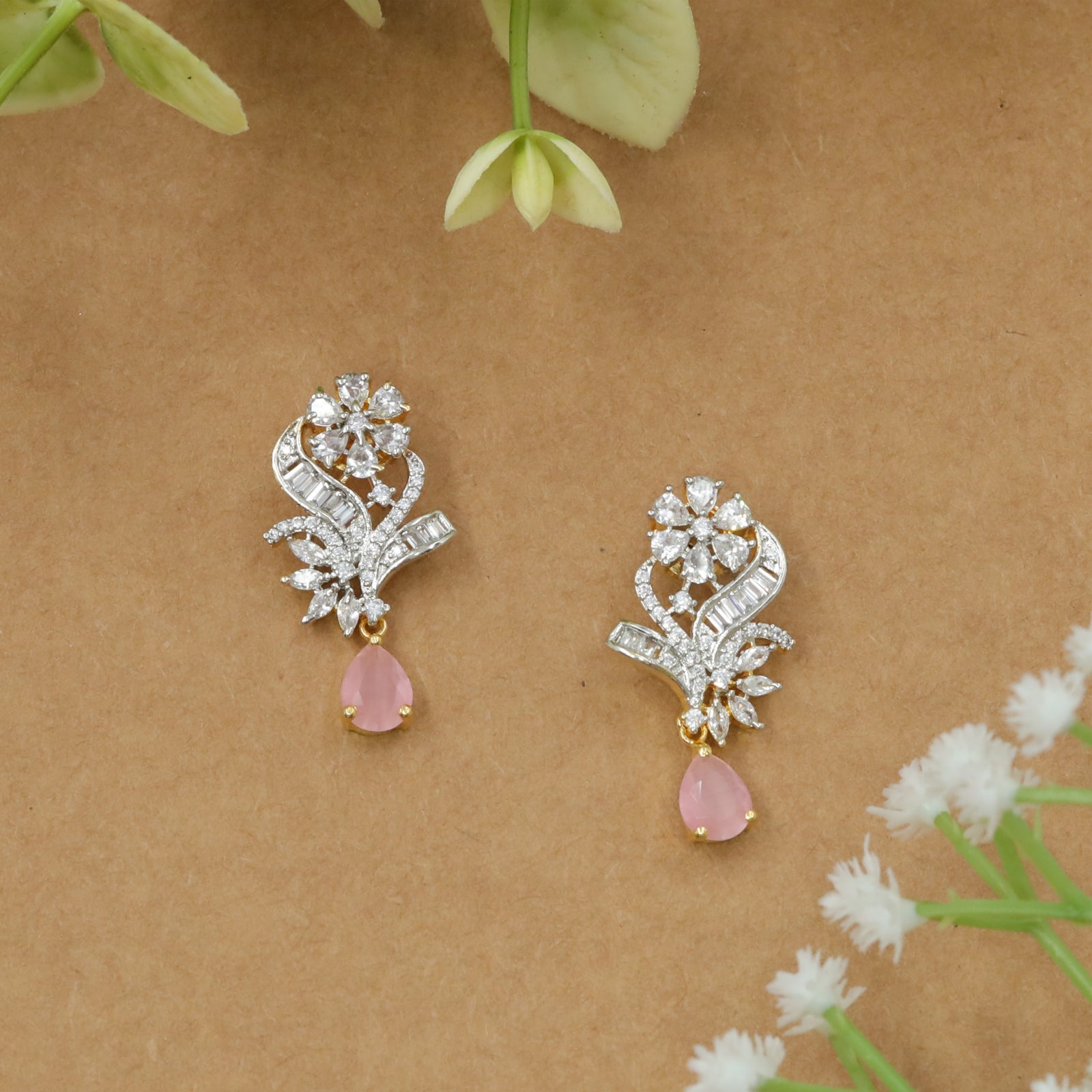 Floral Crest Hangings with Soft Drop Finish