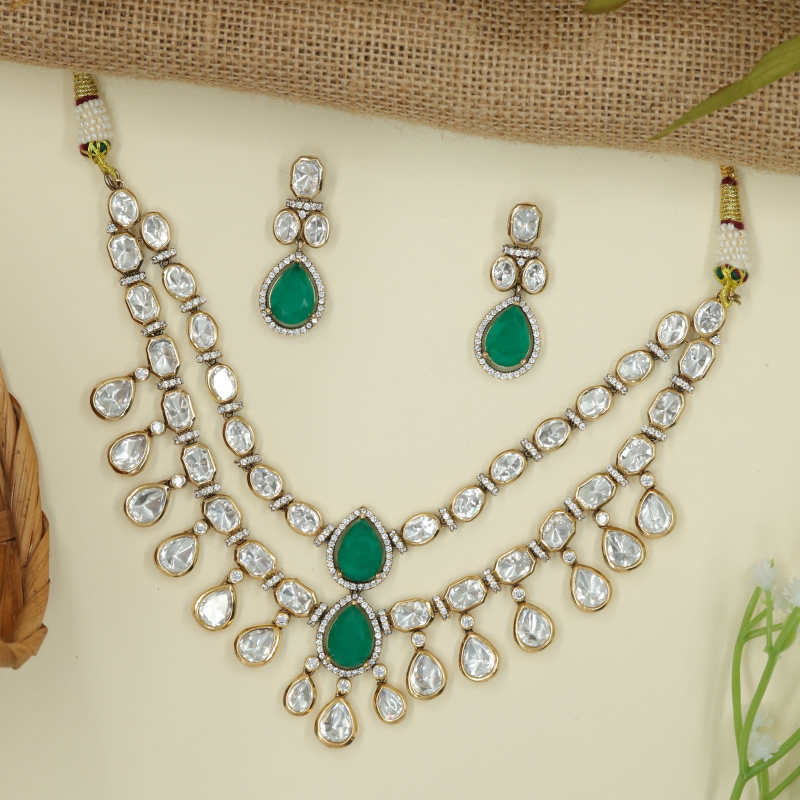 Grand Drop Necklace with Dual Center Emphasis