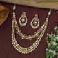 Heritage Cascade Necklace with Broad Curved Spread
