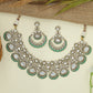 Decorative Frame Necklace with Continuous Oval Rhythm