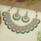 Decorative Frame Necklace with Continuous Oval Rhythm
