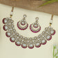 Decorative Frame Necklace with Continuous Oval Rhythm